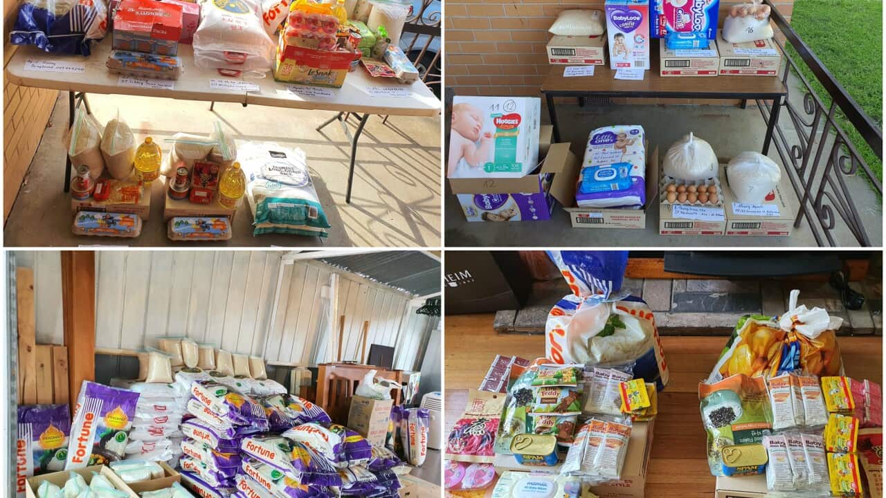 Over a hundred package of rice, instant noodles, food, diapers, milk, necessities and love have come to the homes of single Vietnamese mom