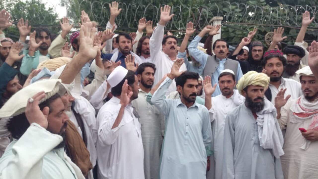 Waziristanis protest