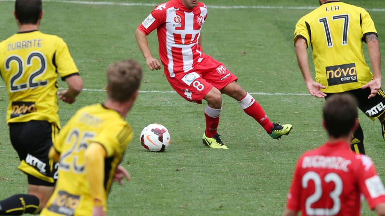 Massimo Murdocca in action for Heart.