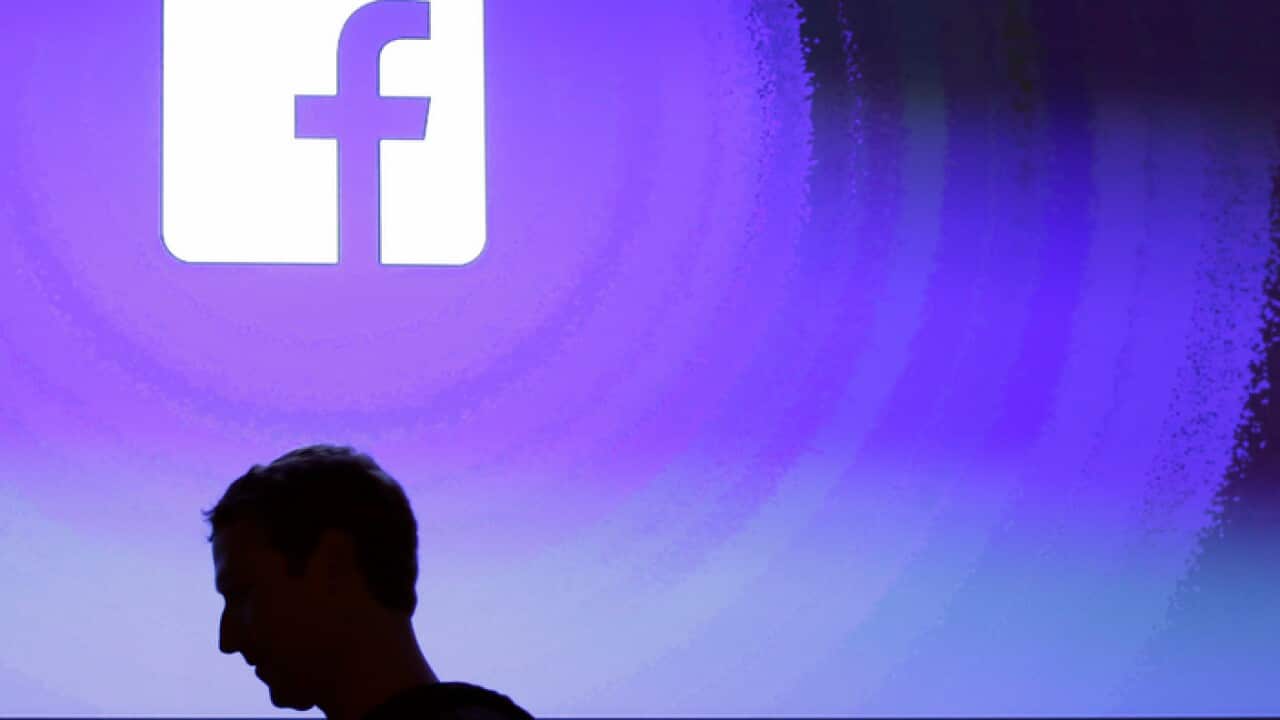 Facebook CEO Mark Zuckerberg at the company's headquarters in California