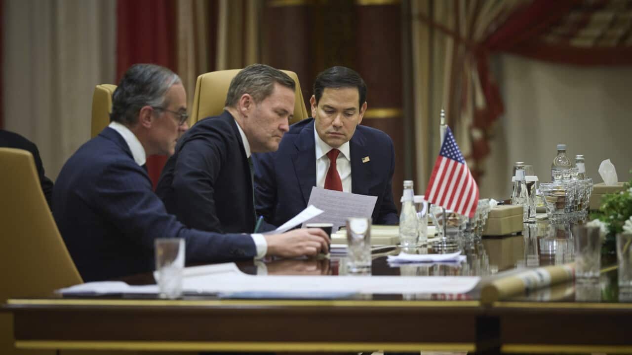 Mike Waltz and Marco Rubio meet with Ukrainian officials in Saudi Arabia (AAP)