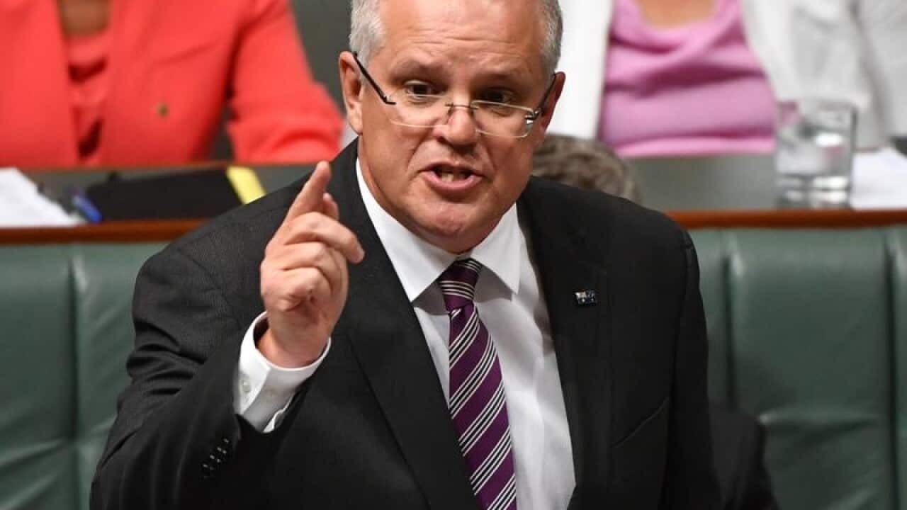 Treasurer Scott Morrison during Question Time
