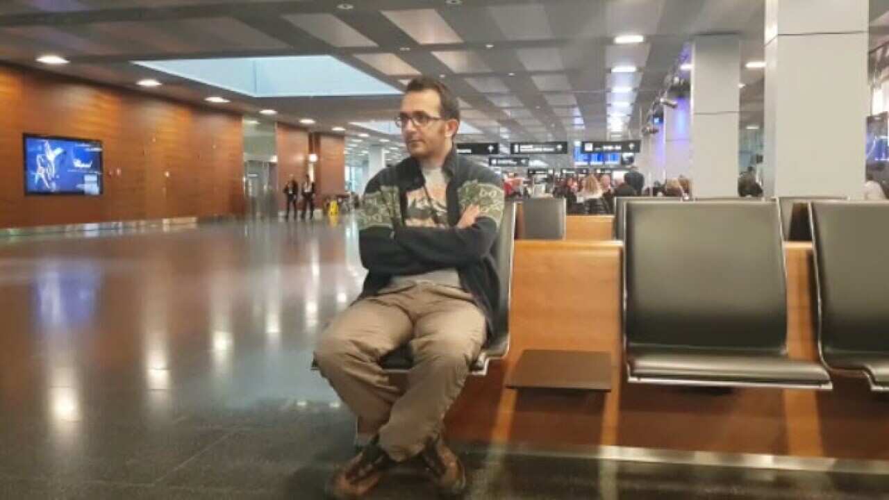 Mustafa Mamay at Zurich airport