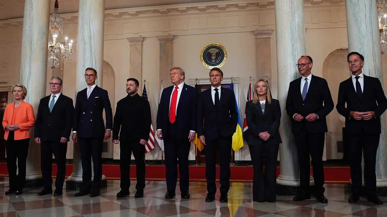 US President Trump meets Ukraine's President and European leaders at White House