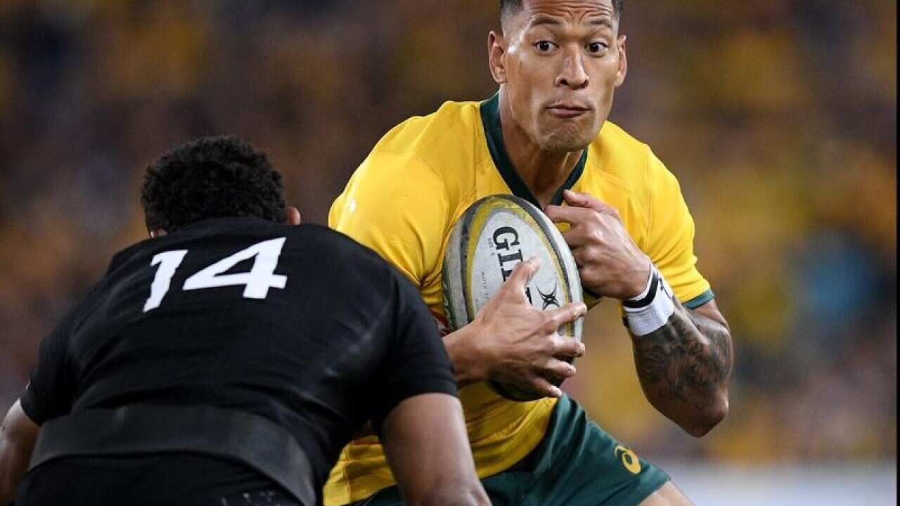 Israel Folau of the Wallabies.