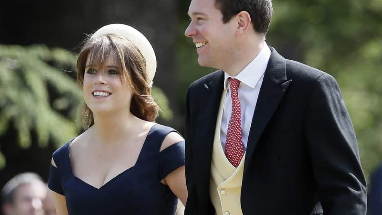Britain's Princess Eugenie and Jack Brooksbank