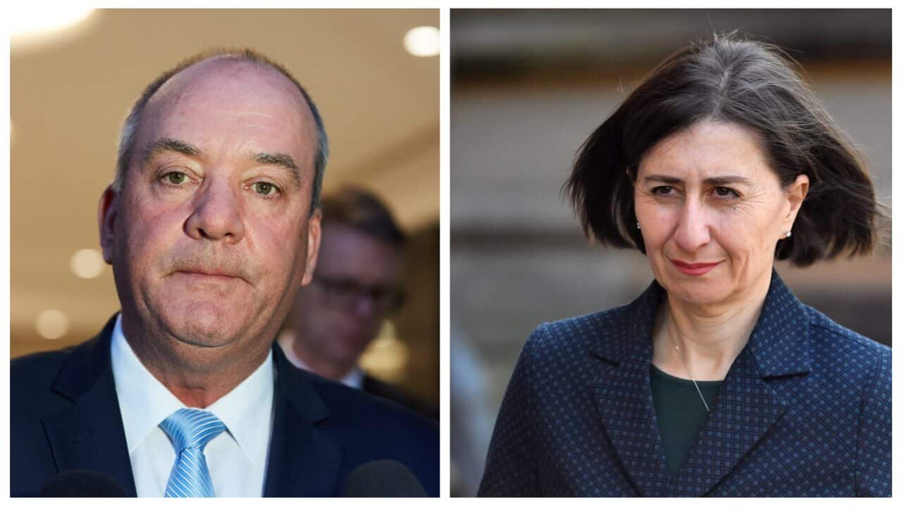 A split image. On the left is a photo of a man. On the right is a photo of a woman.