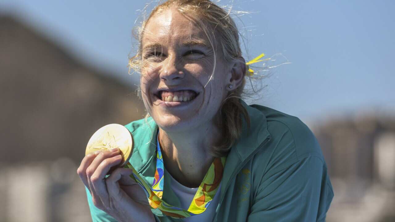 Australian rowing gold medallist Kim Brennan