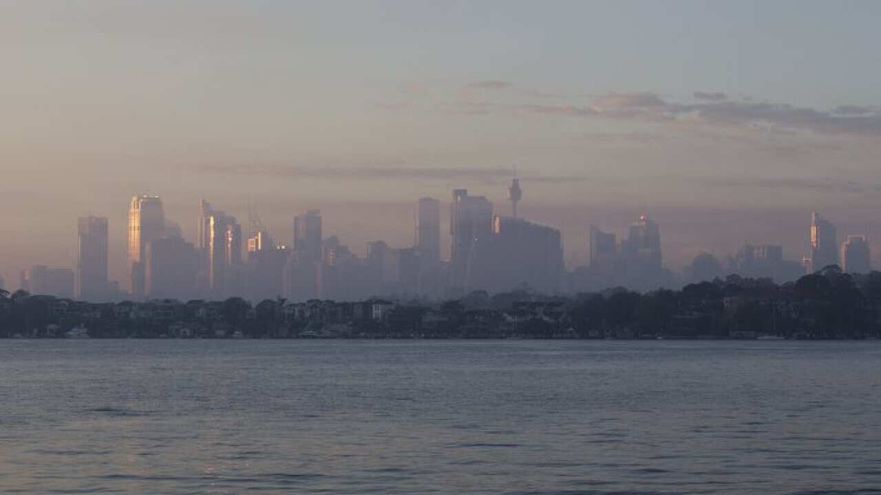 Morning Haze over Sydney City
