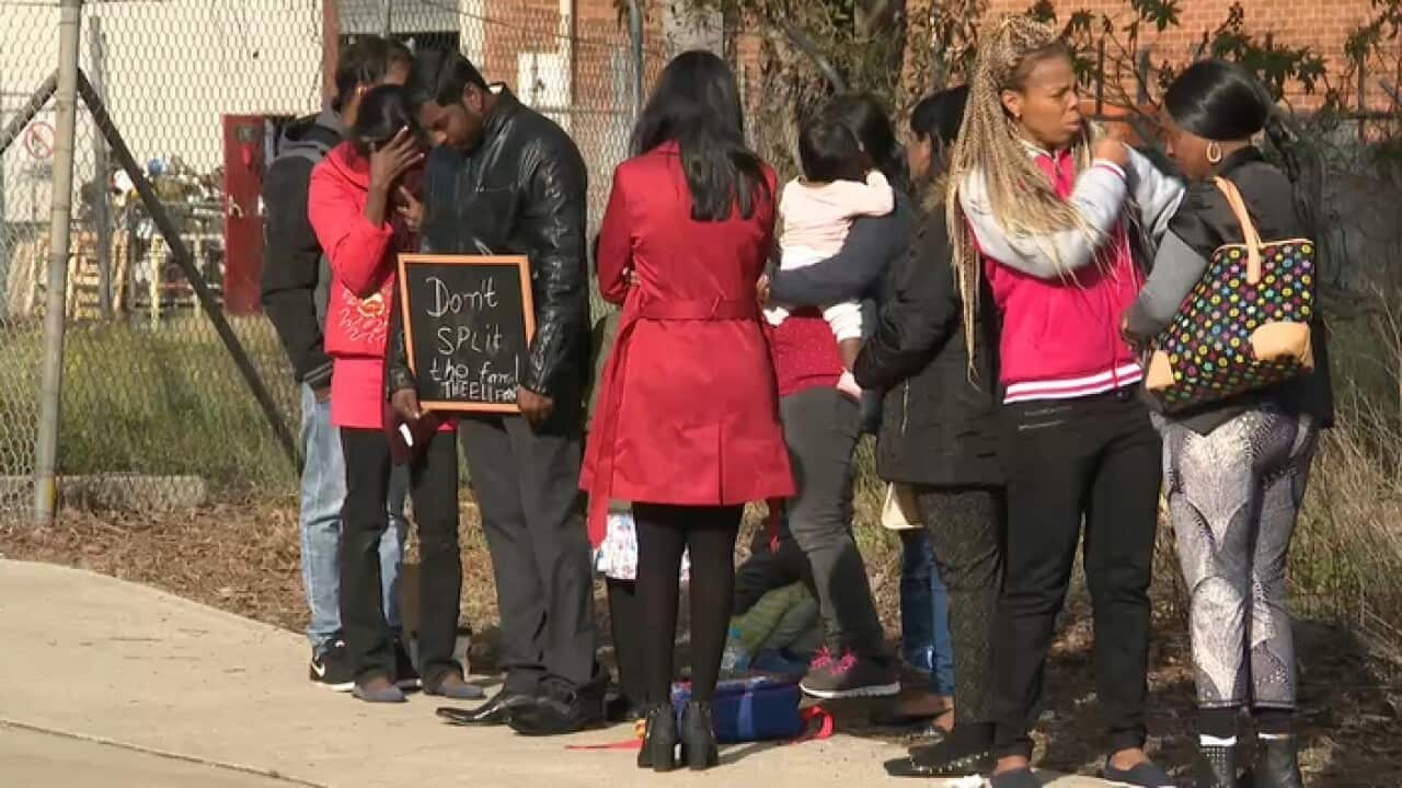 Protesters at Villawood immigration centre
