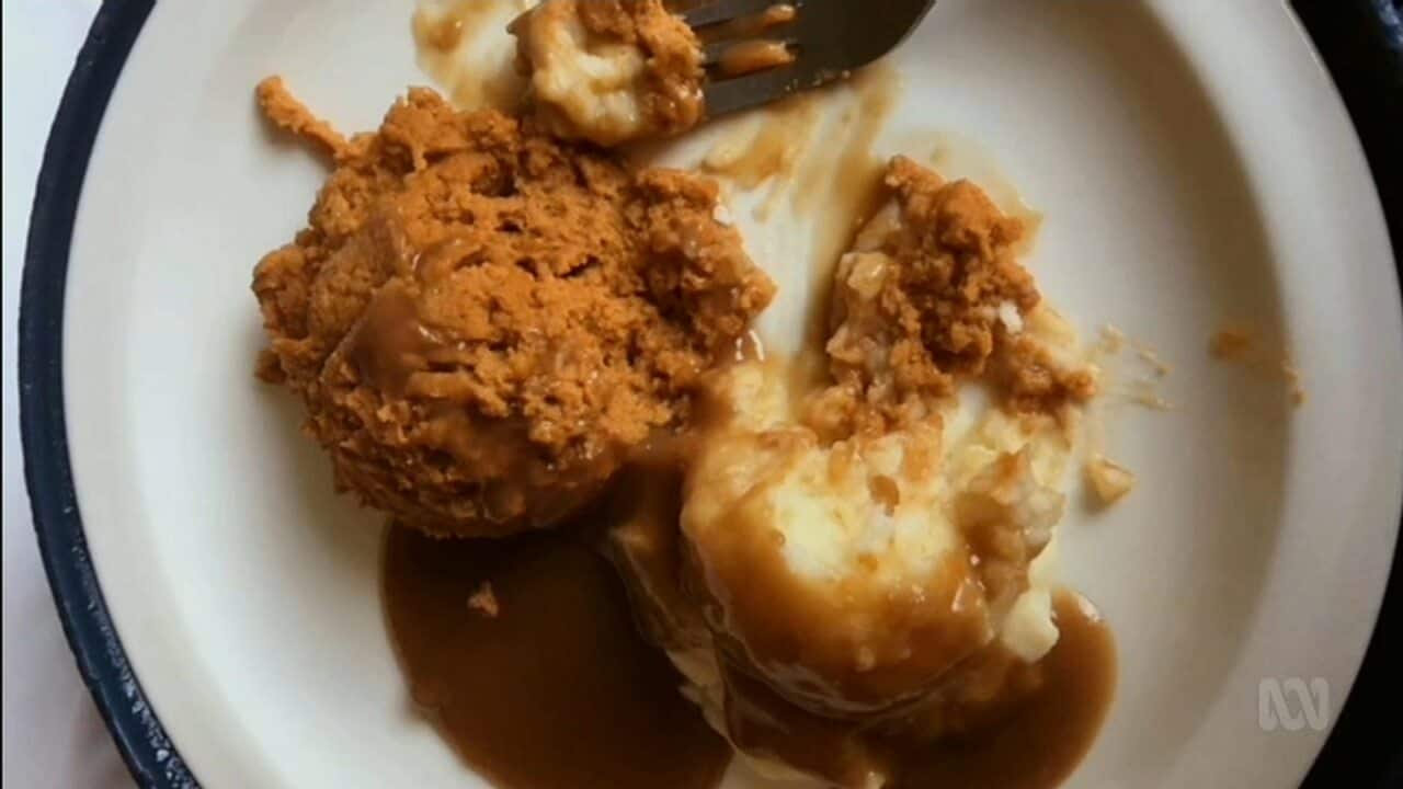 Family members take images of food given to aged care residents