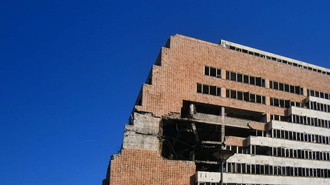 ARMY GENERAL STAFF BUILDING IN BELGRADE, HEAVILY DAMAGED DURING NATO BOMBING 1999, WILL SOON MAKE WAY FOR THE TRUMP TOWER HOTEL