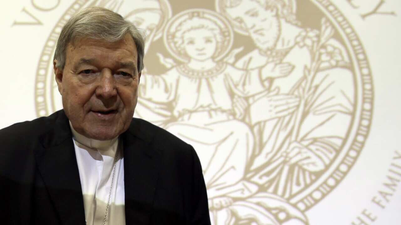 Cardinal George Pell in Rome last month.