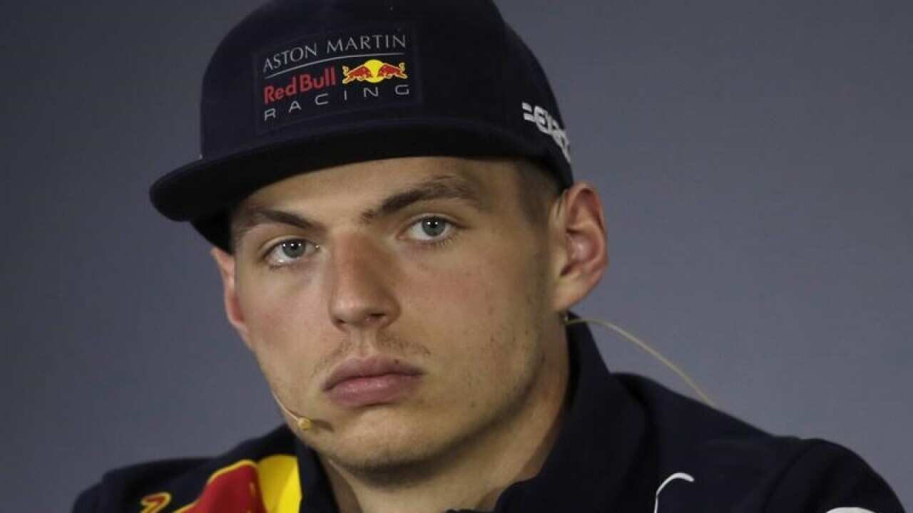 Red Bull driver Max Verstappen.