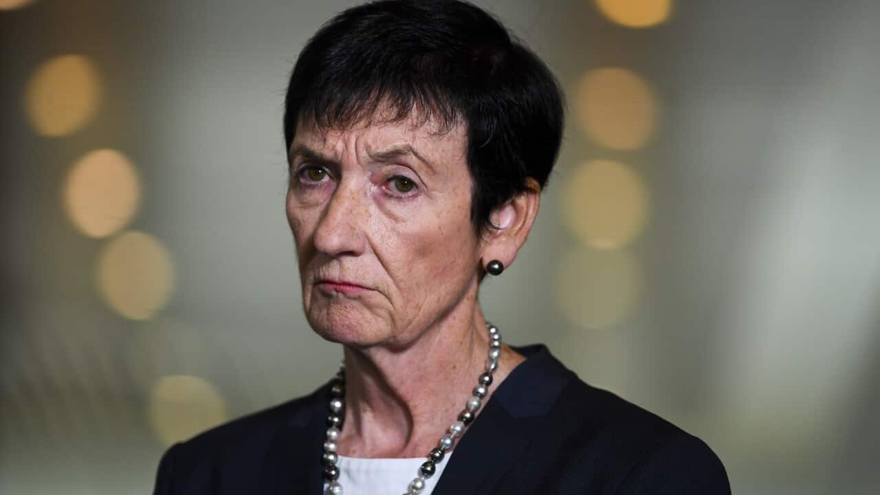 CEO of the Business Council of Australia (BCA) Jennifer Westacott speaks to the media during a press conference at Parliament House in Canberra, Wednesday, March 17, 2021. (AAP Image/Lukas Coch) NO ARCHIVING