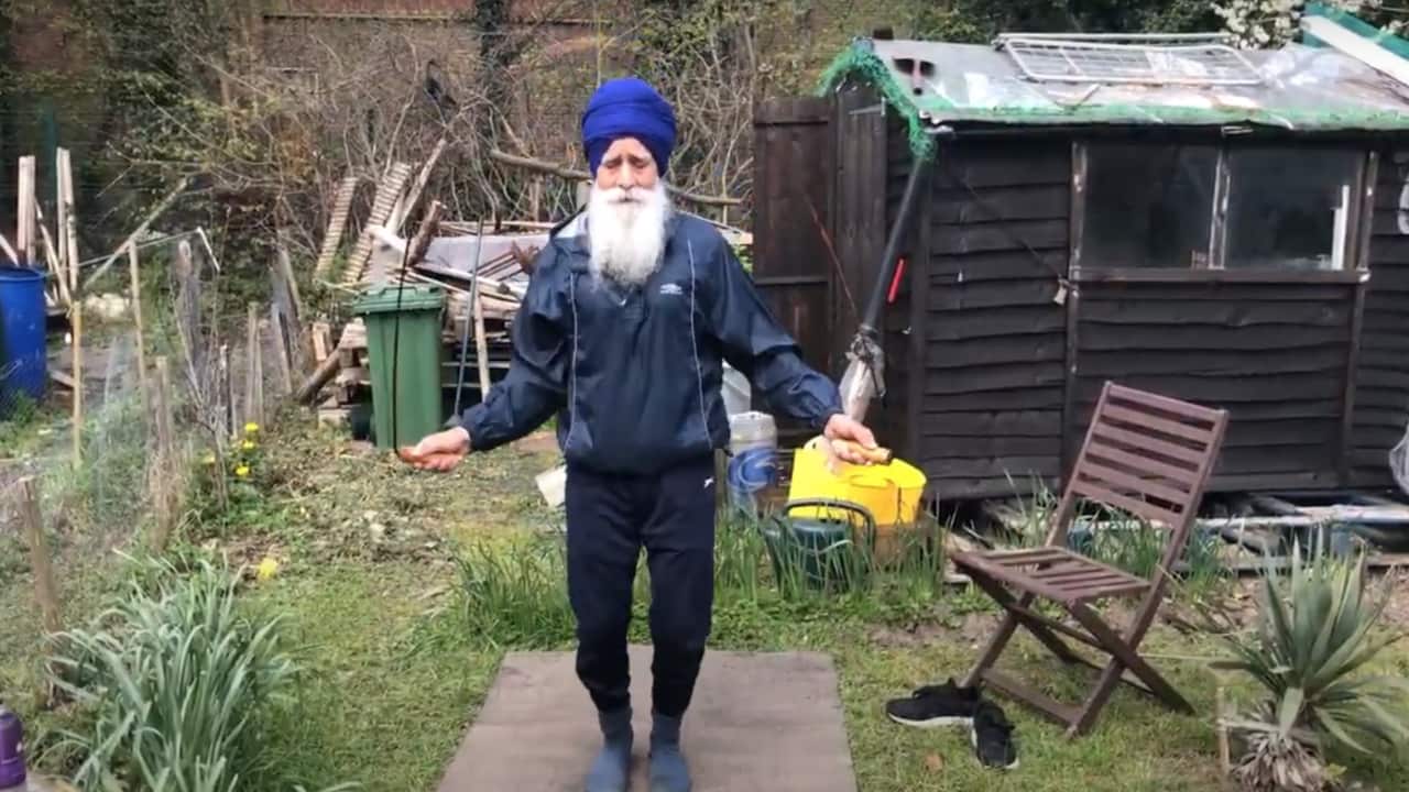 The 'Skipping Sikh' Rajinder Singh has become a viral sensation.