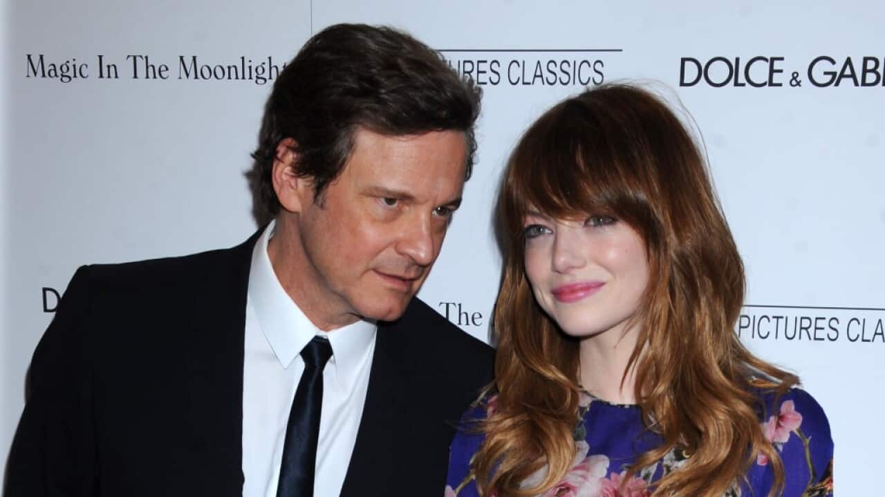 Colin Firth Emma Stone age difference Magic In The Moonlight