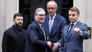 President of Ukraine meets the leaders of the UK, France and Germany in London.