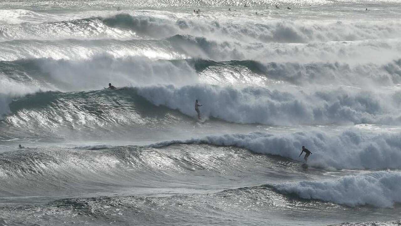 Big surf on the Gold Coast