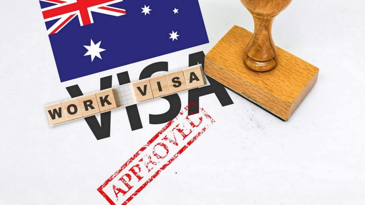 A creative image portraying an Australian flag and stamp.