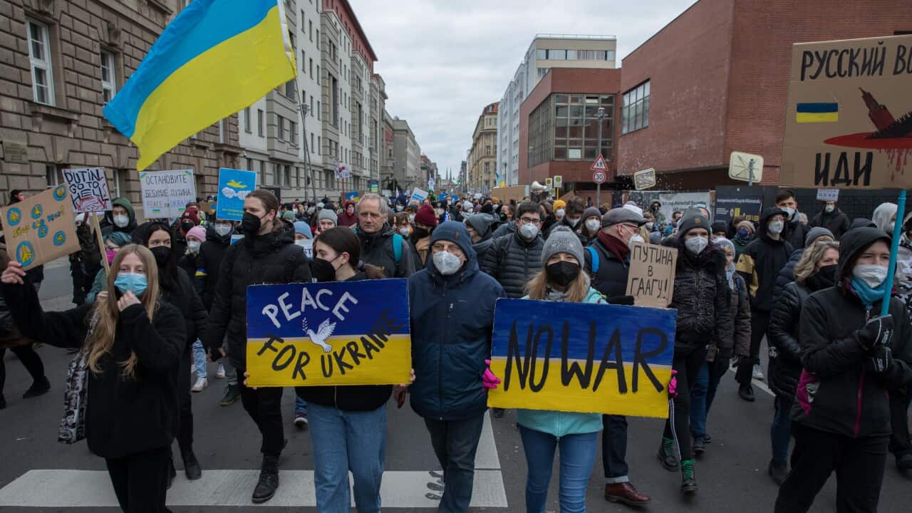 Germany: Protests against the Russian invasion of Ukraine in Berlin