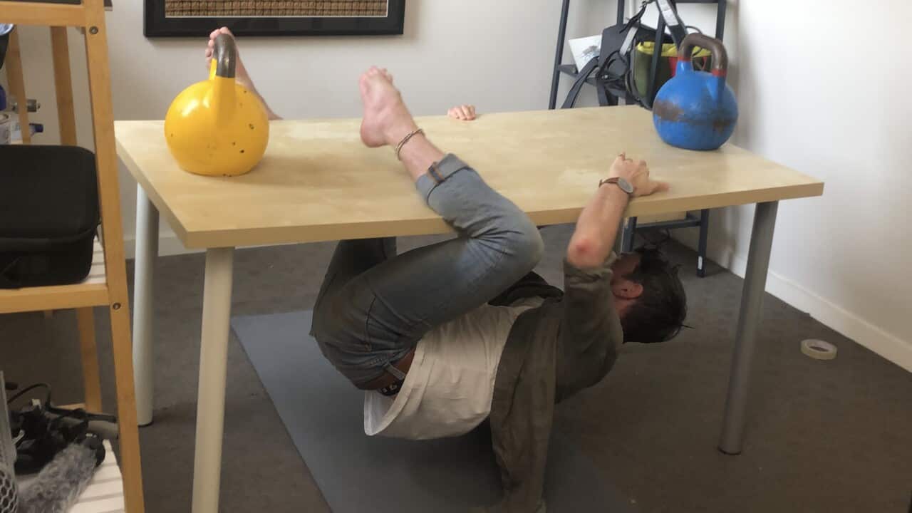 Ben McNamara ‘table climbing’