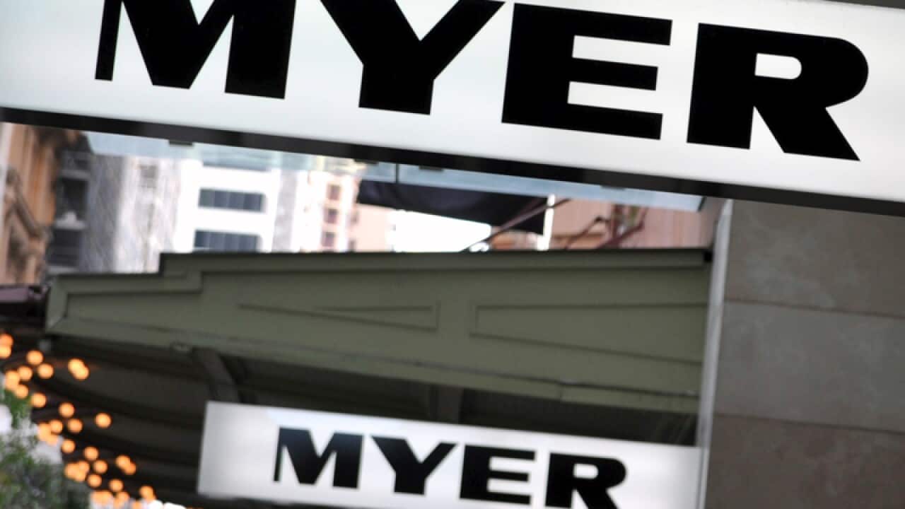 A Myer retail store in Sydney