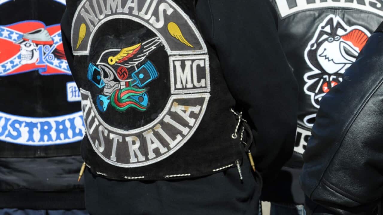 Motorcycle gang members