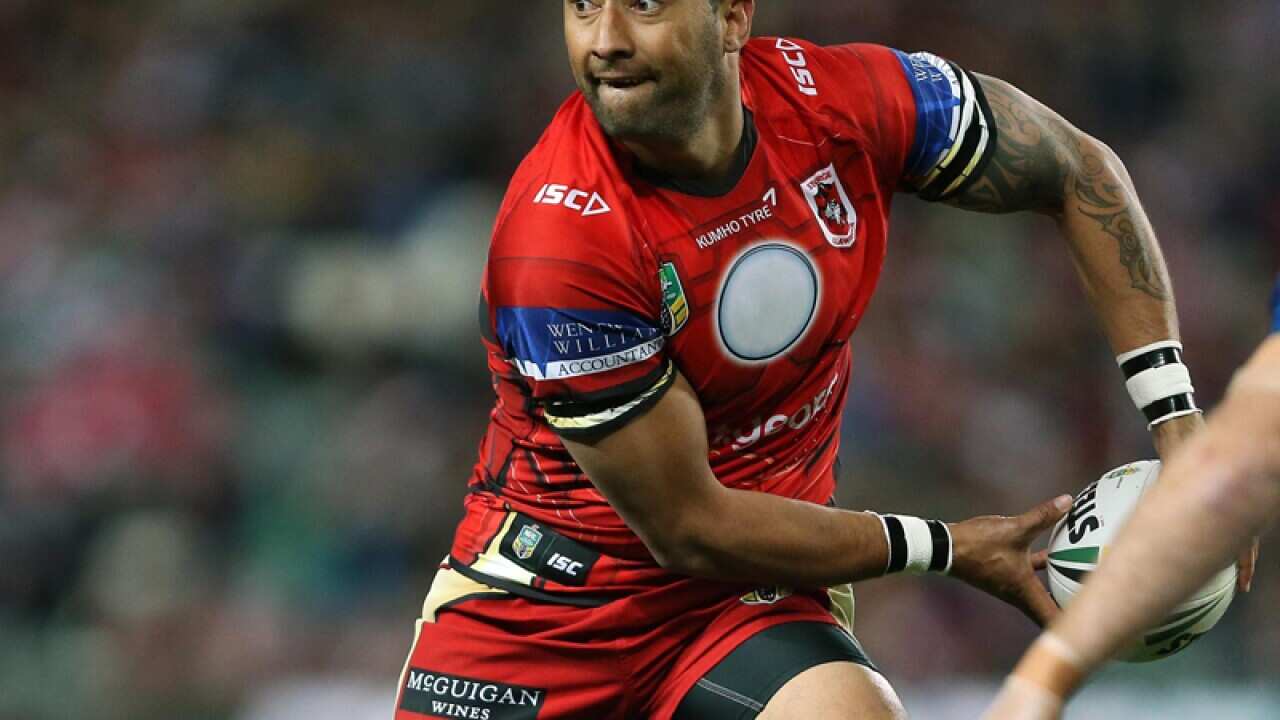 Benji Marshall in action against the Roosters.