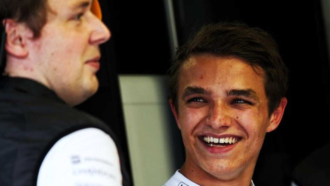 Lando Norris, McLaren test driver.
