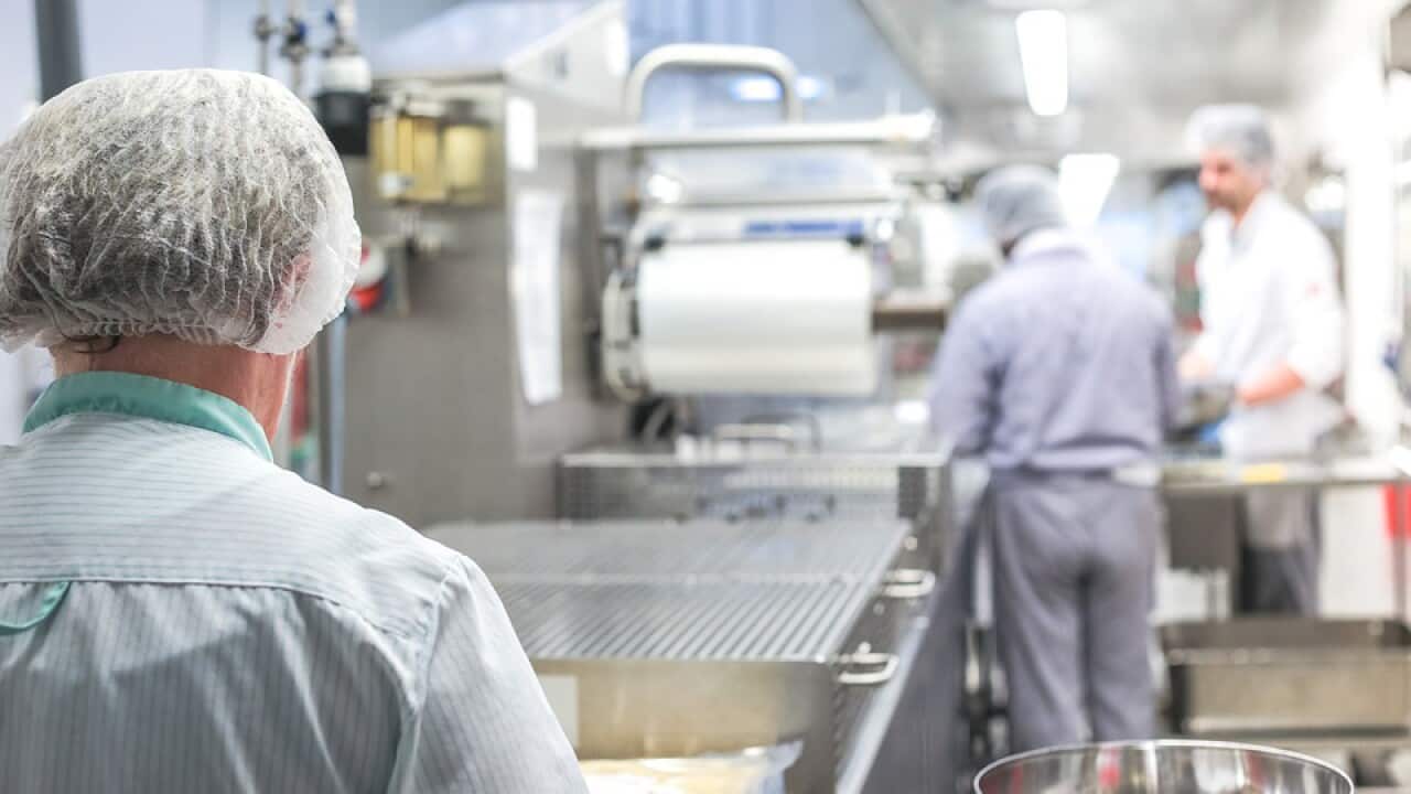 Image of factory workers from Pixabay