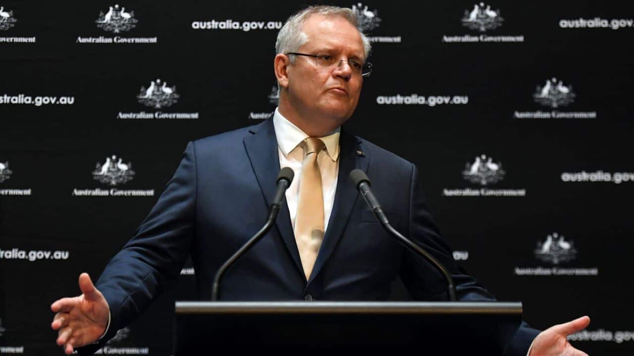 Prime Minister Scott Morrison announces the government's childcare package