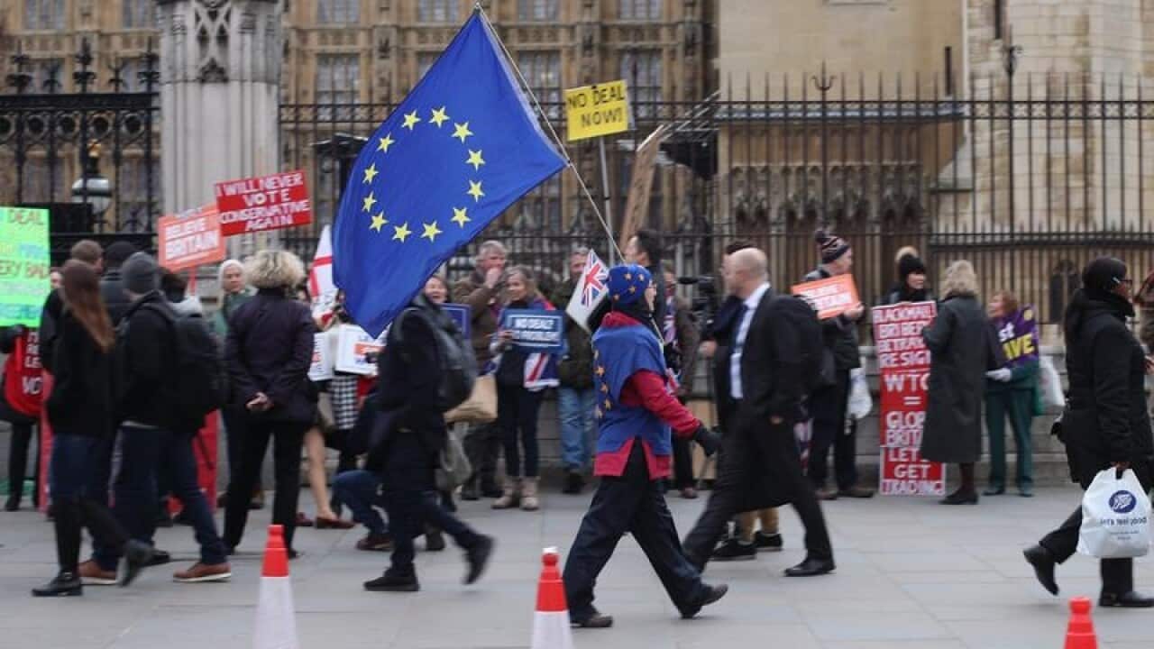 The March to Leave campaign in the streets of London, demanding the UK's pull out of the EU.