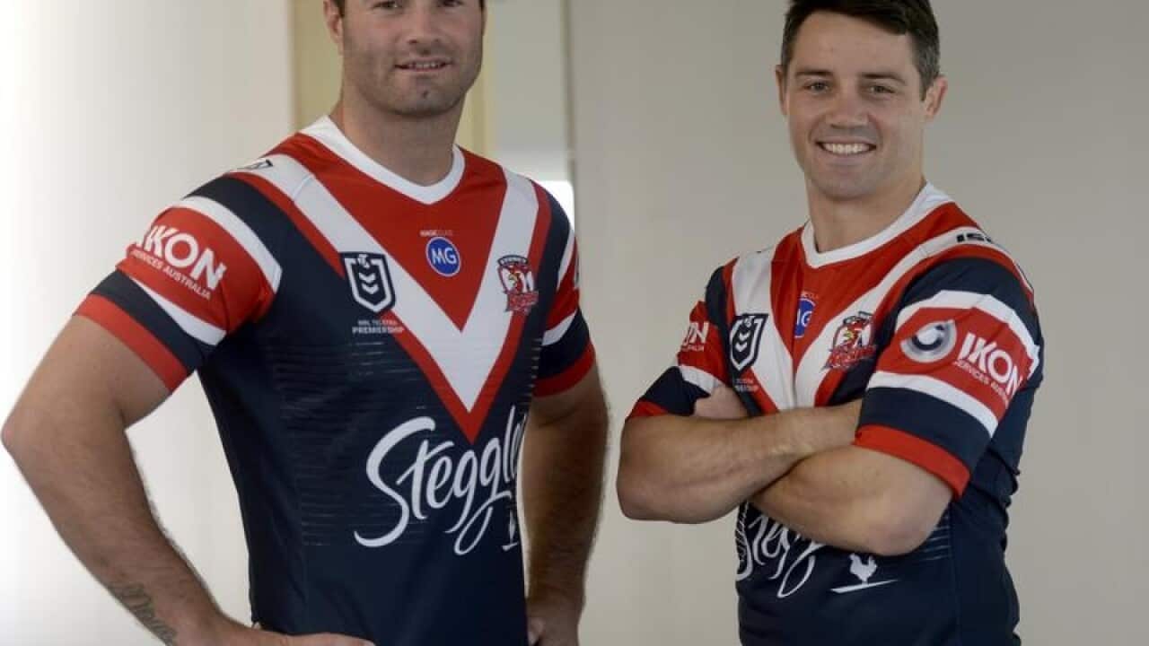 Sydney Roosters stars Boyd Cordner and Cooper Cronk