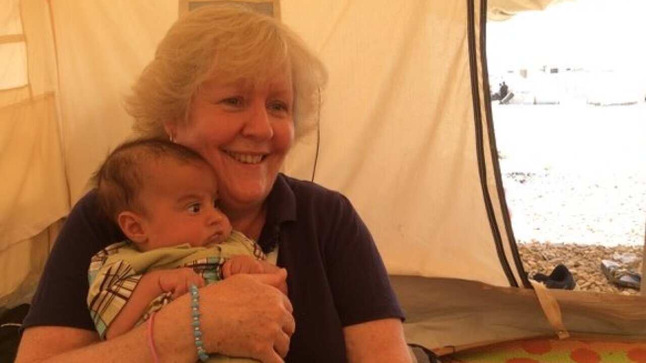 Erica Henley founder of Operation Hope Australia in refugee camp
