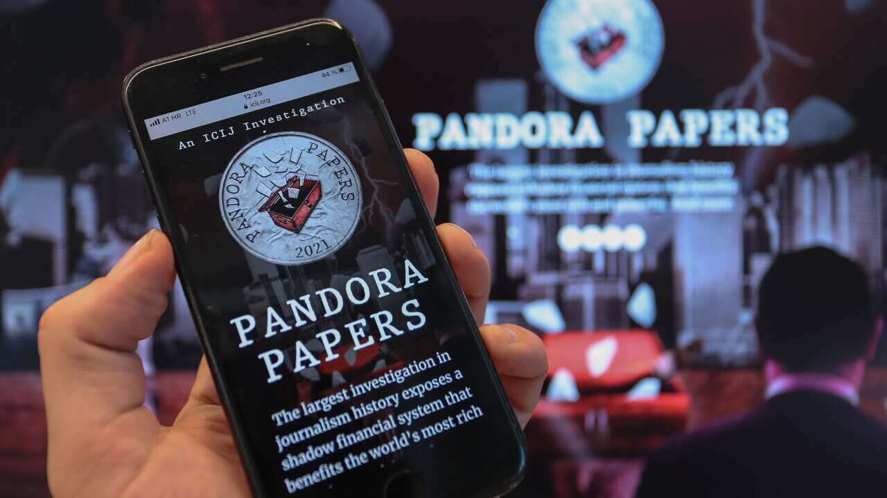 Illustration Pandora Papers. Pandora Papers is the name for a new leak of documents that reveal the secret wealth of about 35 world leaders, both past and present, and more than 300 officials around the world. The term Croatia in English is mentioned 7,50