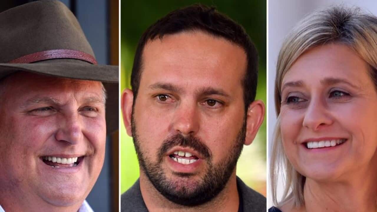 Longman candidates: Trevor Ruthenberg, Matthew Stephen and Susan Long