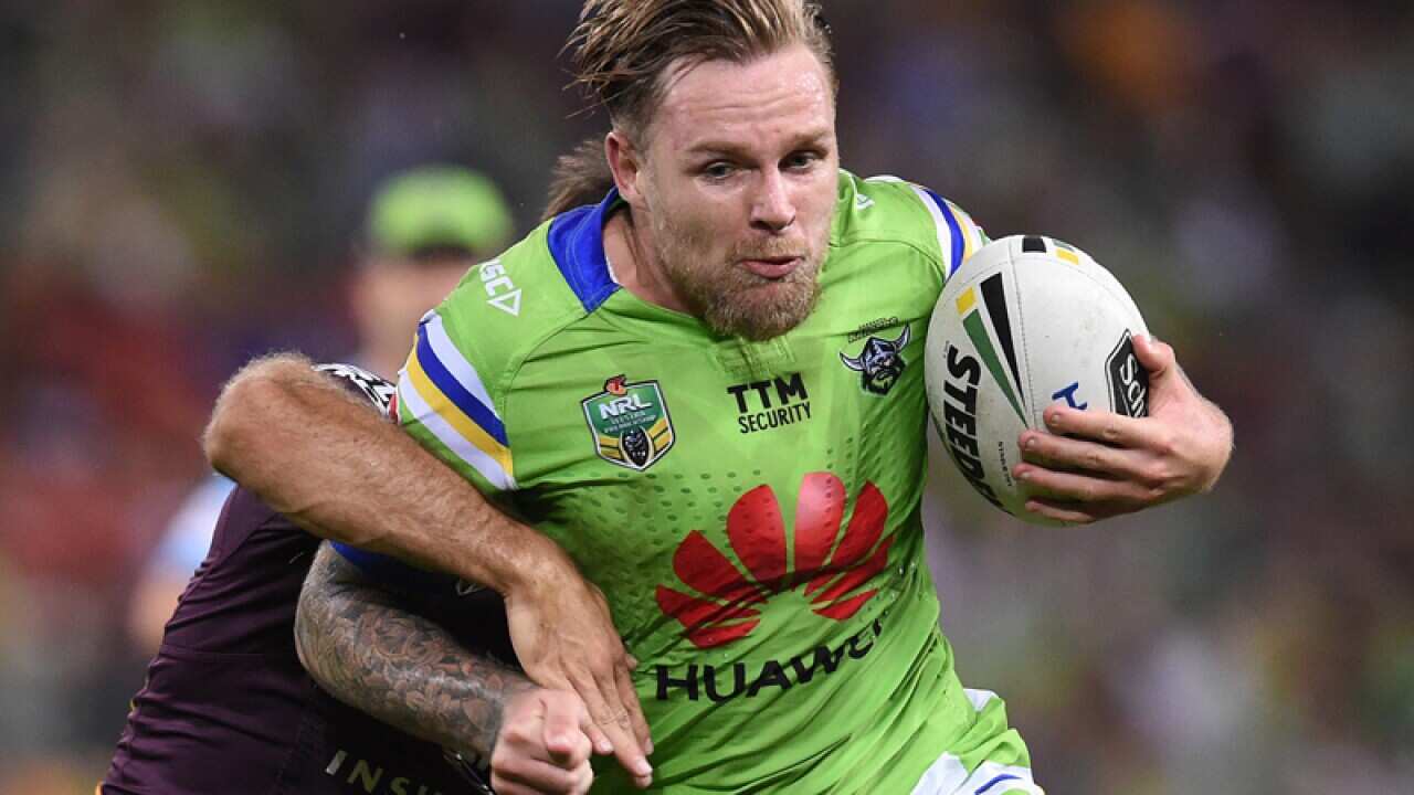 Blake Austin of the Canberra Raiders