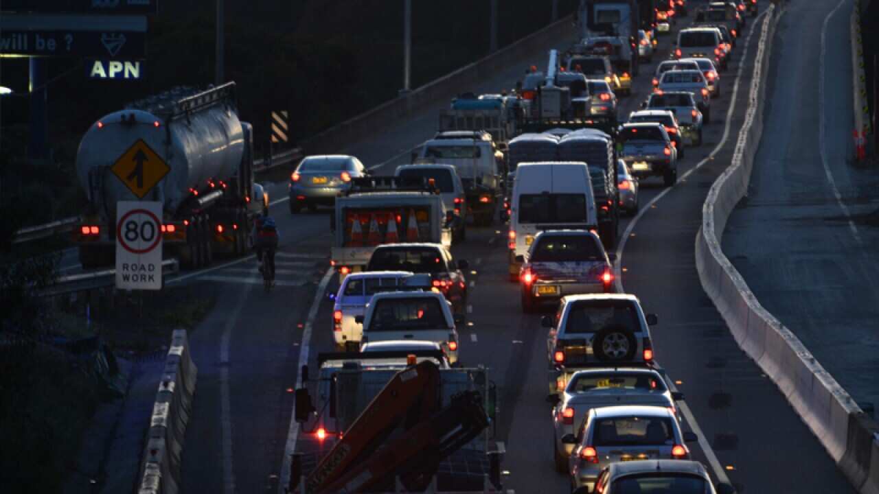File photo of the M5 freeway in Sydney