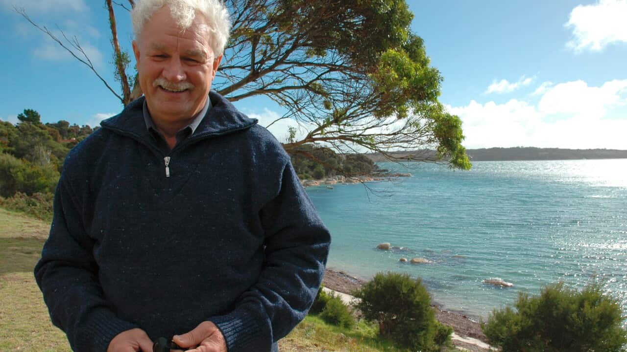 Aboriginal spokesman Michael Mansell at Cape Barren Island