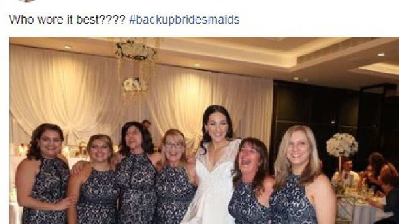 Six women turn up to wedding in same $160 dress