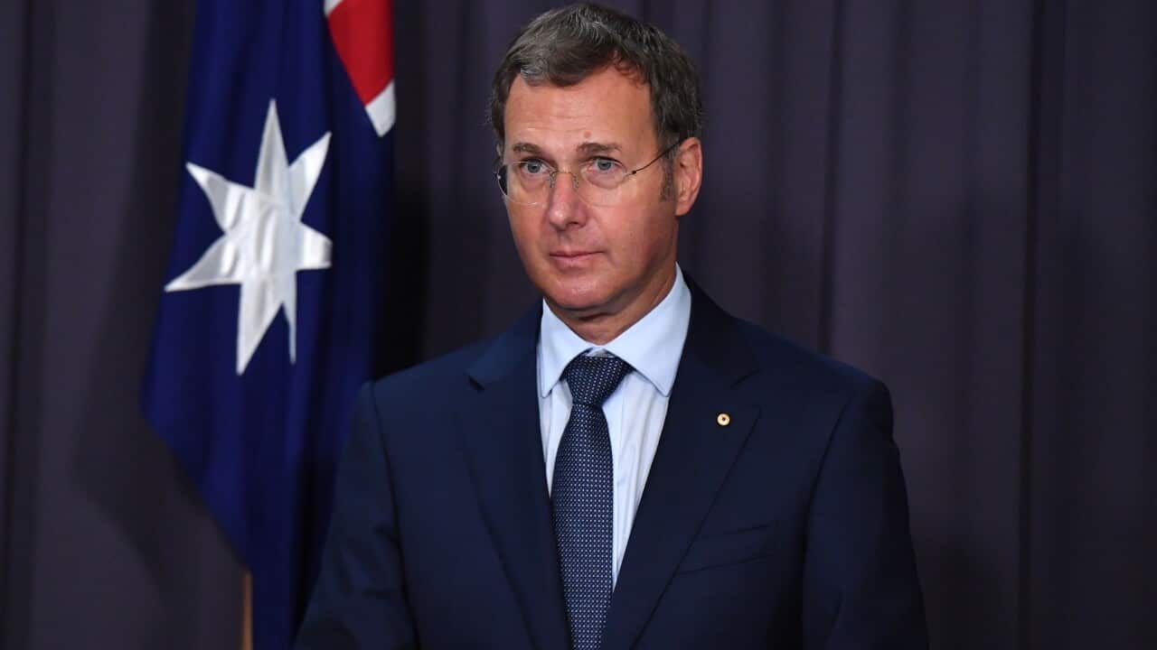 Deputy Chief Medical Officer, Professor Michael Kidd provides a Covid-19 update at a press conference at Parliament House in Canberra, Wednesday, March 24, 2021. (AAP Image/Mick Tsikas) NO ARCHIVING