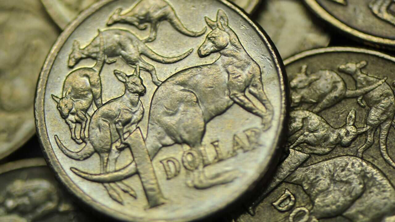 Australian dollar coins.