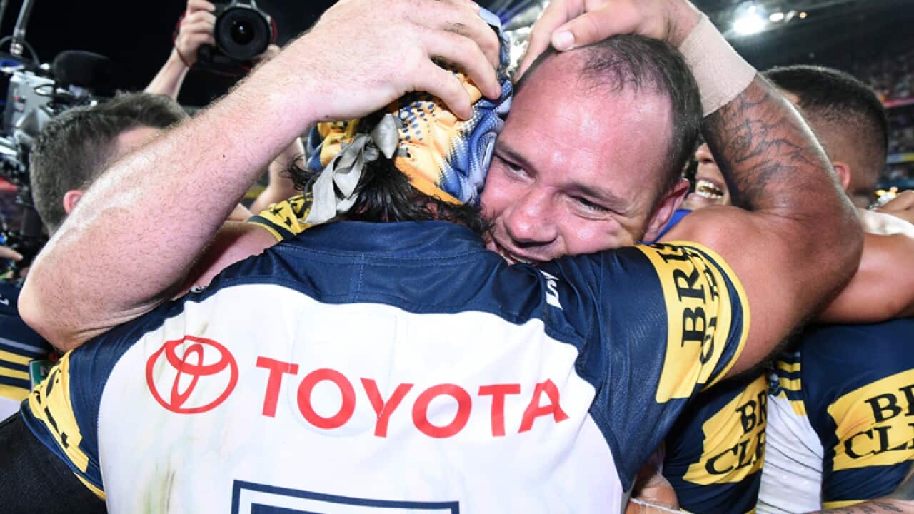 Matt Scott (left) and Johnathan Thurston