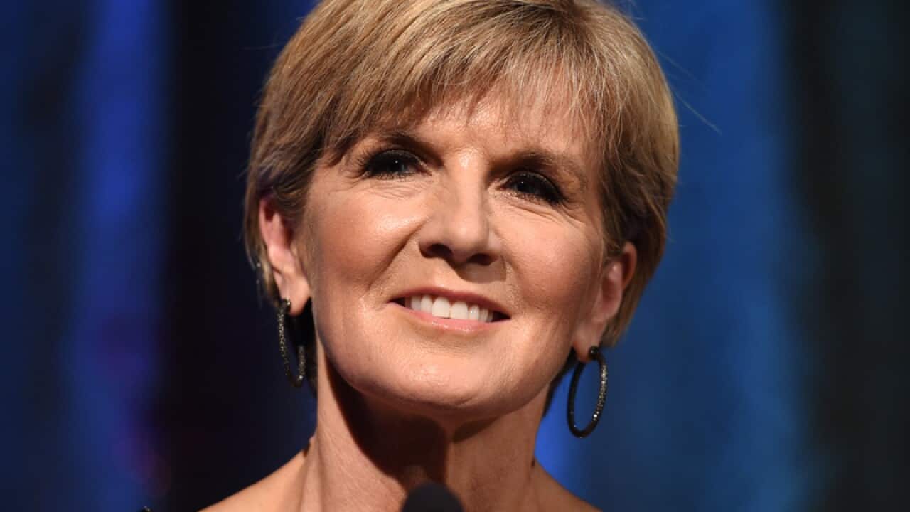 Minister for Foreign Affairs Julie Bishop.