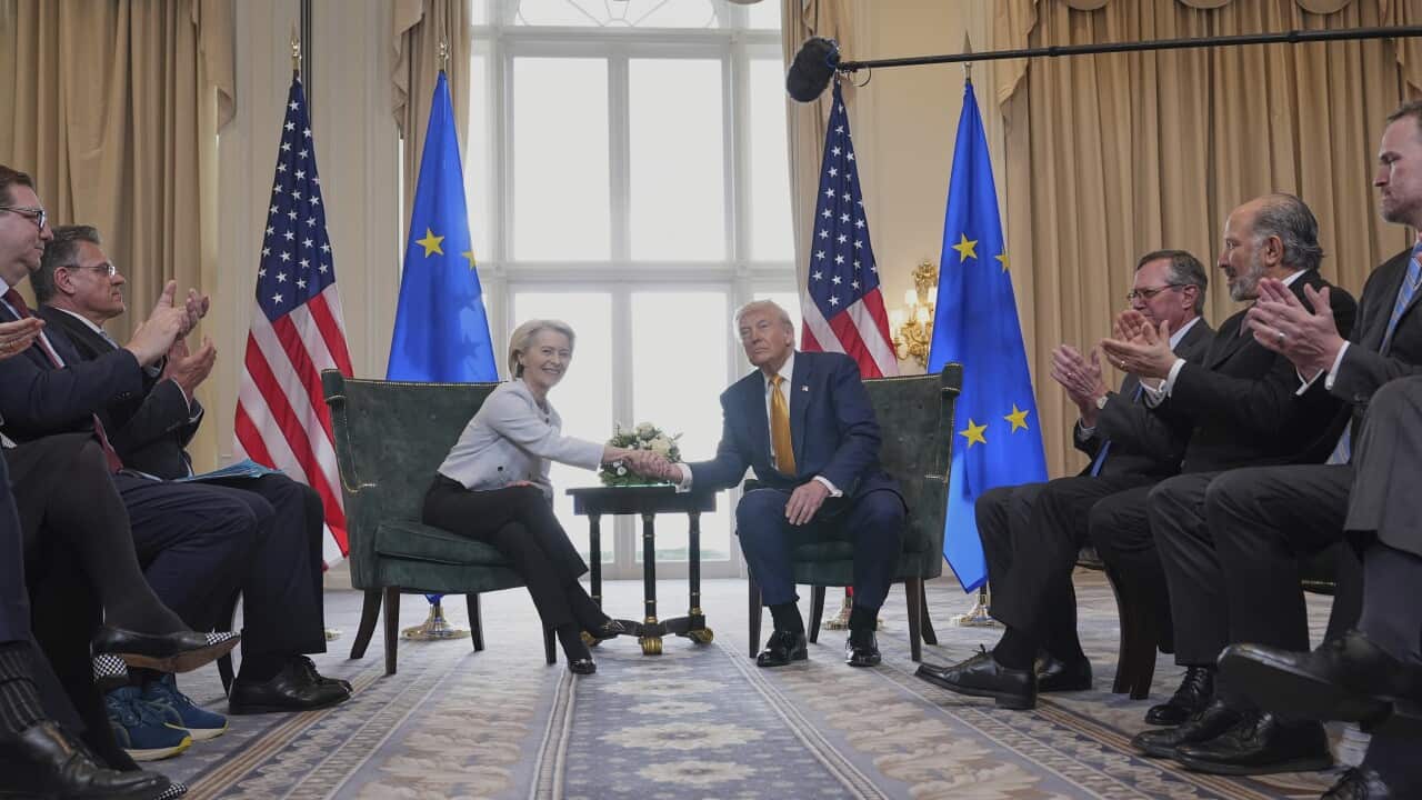 Donald Trump e Ursula von der Leyen