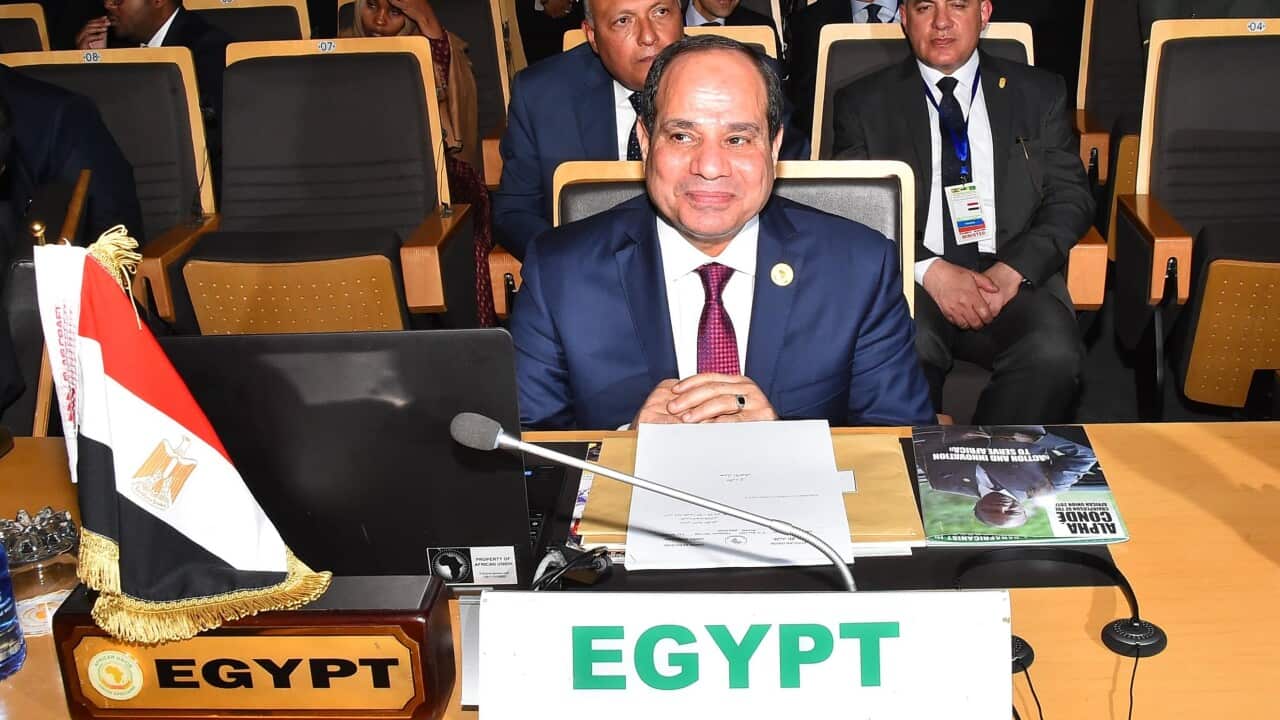Egyptian President Abdel Fattah al-Sisi attending the 30th Ordinary Session of the Assembly of Heads of State and Government of the African Union (AU), Addis Ababa