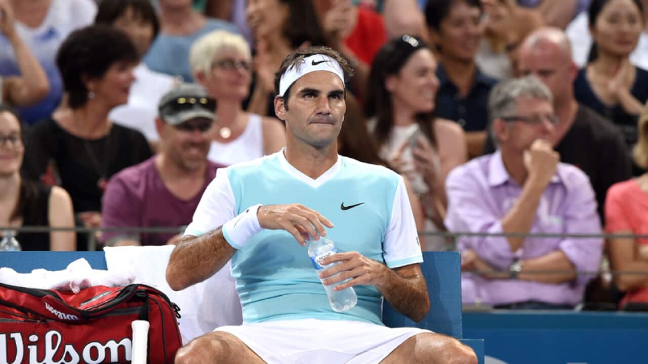 Roger Federer of Switzerland