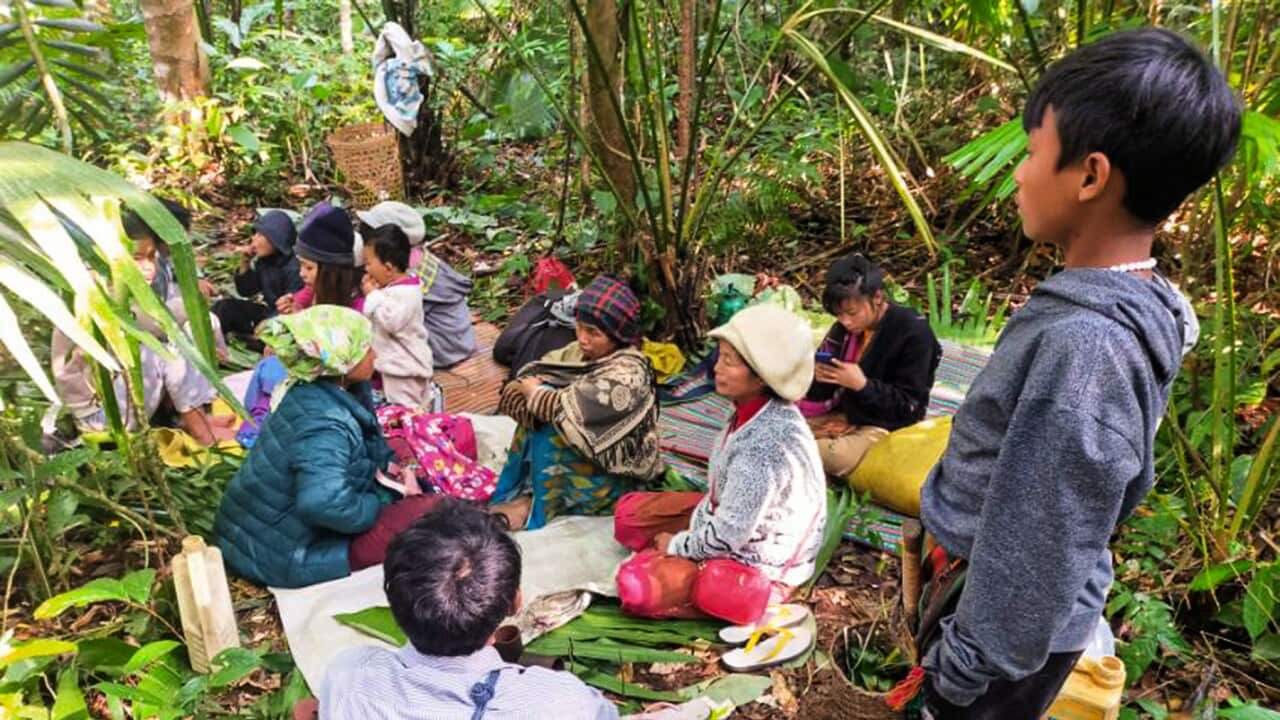 Refugees from all over Burma are sheltering in the jungles to avoid the effects of the fighting.