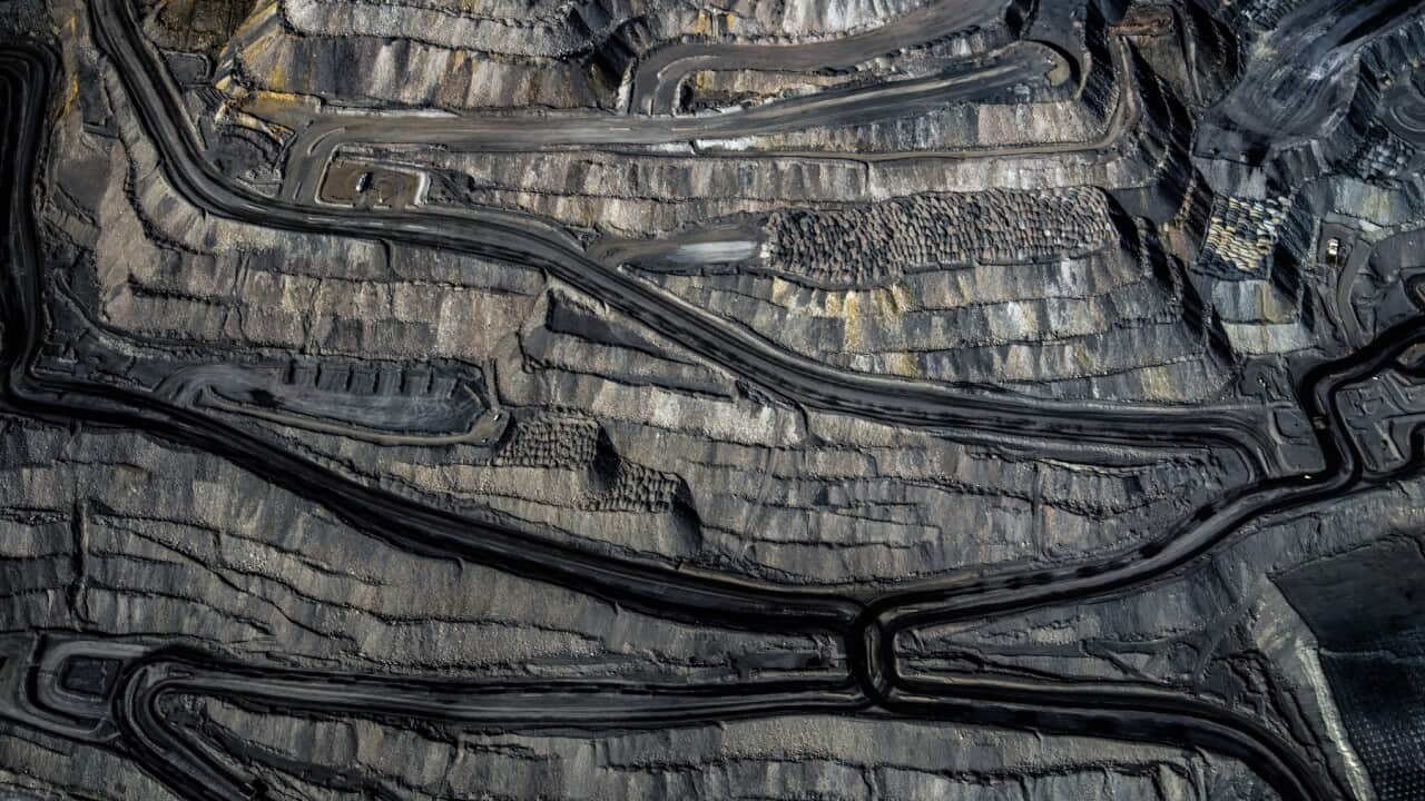 Kohleminen stossen Methangas aus